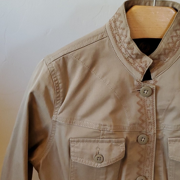 LUCKY BRAND Khaki Denim Jacket - Picture 7 of 10